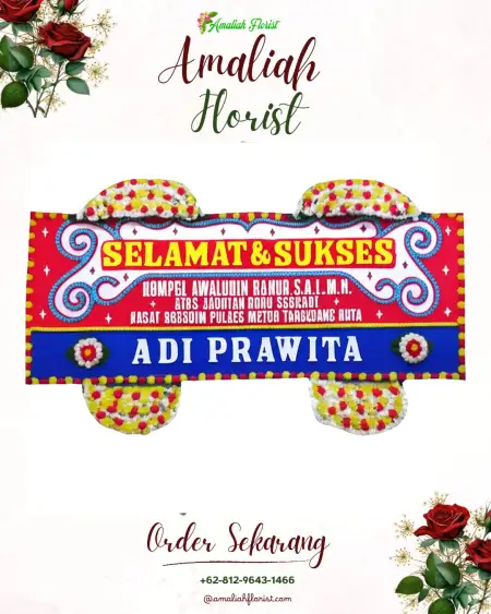 Papan Bunga Ucapan Selamat Kaloran